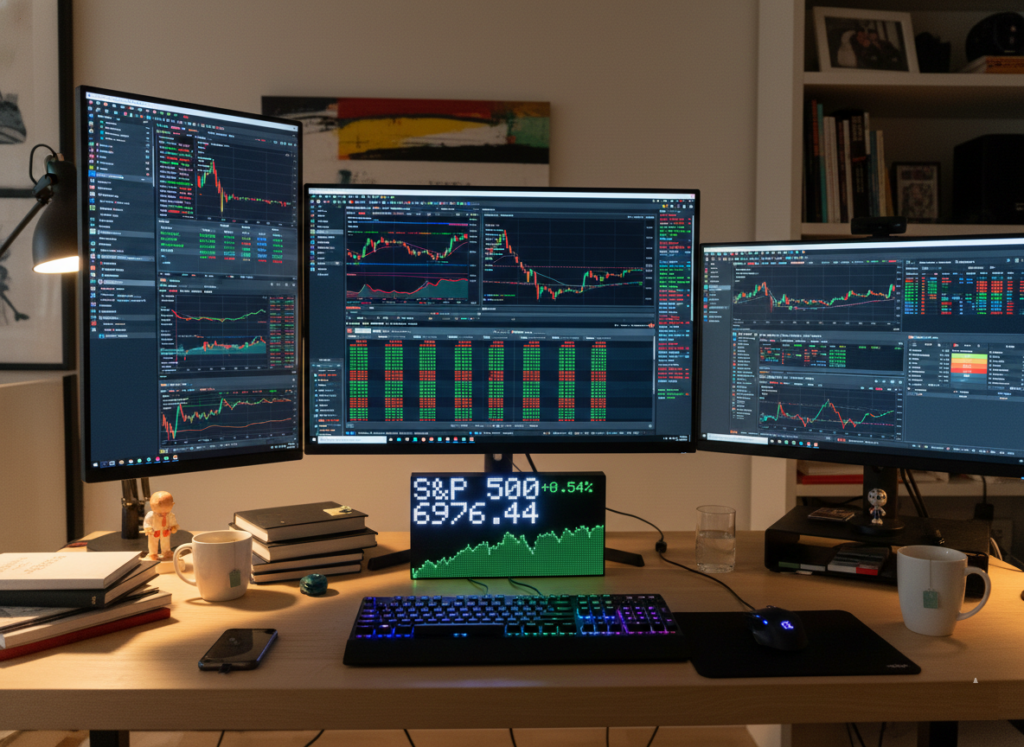 stock ticker for home trader